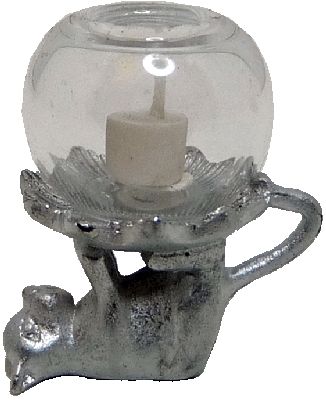 (image for) Cat Stand w/ Glass Globe & Candle