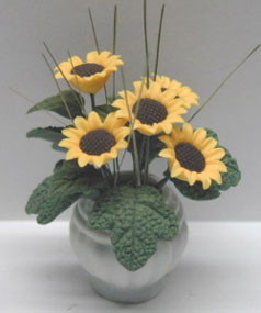 (image for) Sunflower Arrangement in White Jar