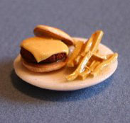 (image for) Cheeseburger Plate w/ Fries