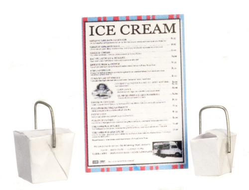 (image for) Ice Cream Take Out Set 3pc Discontinued