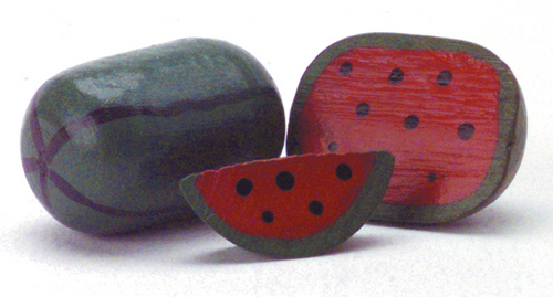 (image for) 3pc Watermelon Made of Wood