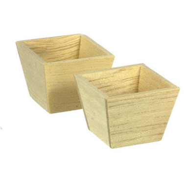 (image for) Small Wood Square Boxes 2pc