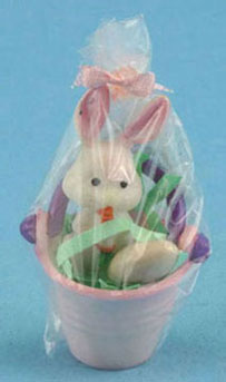 (image for) Wrapped Pail w/ Bunny