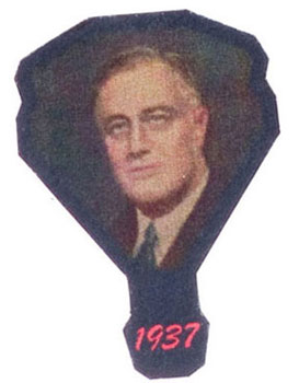 (image for) Roosevelt Election Fan 1937 Discontinued