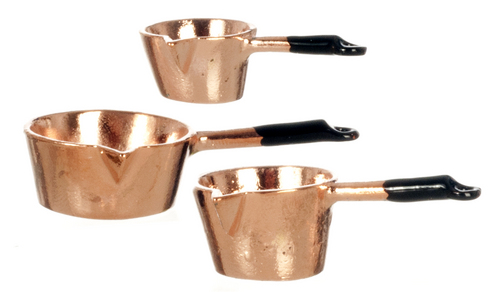 (image for) Copper Pots 3pc Set