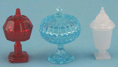 (image for) 3 Candy Dishes Assorted Colors