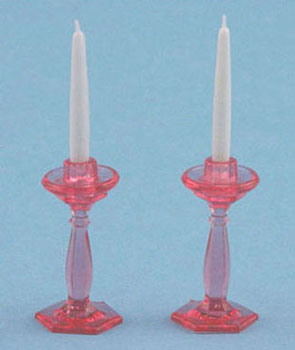 (image for) Pink Candle Holders Plastic