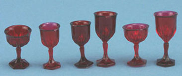 (image for) 6pc Ruby Stemware Set