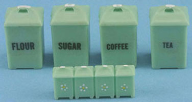 (image for) 4pc Jadite Canister Set