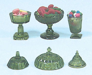 (image for) 3 Candy Dishes w/ Candy