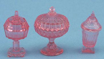 (image for) 3 Pink Candy Dishes