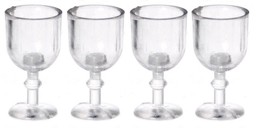 (image for) 4pc Clear Stemware Empty