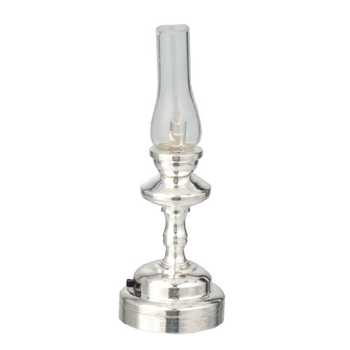 (image for) LED Silver Hurricane Lamp