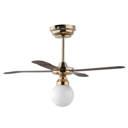 (image for) LED White Globe Ceiling Fan