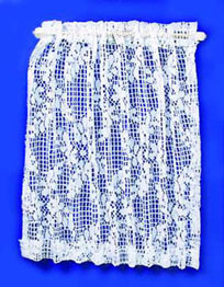 (image for) Curtain Flowered Lace Sheer White