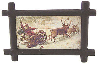 (image for) Santa & Sleigh Framed Picture