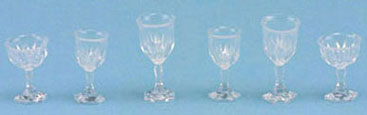 (image for) 6pc Clear Cut Stemware Set