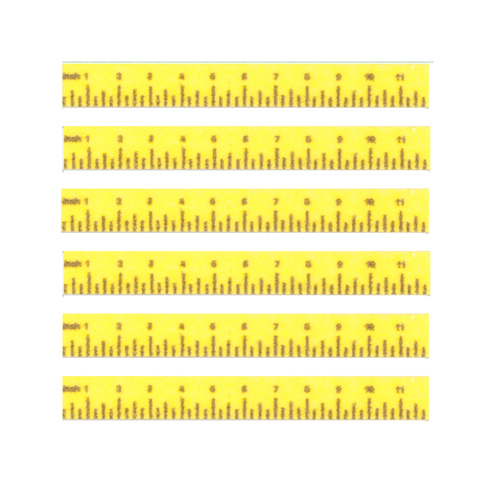 (image for) School Ruler Yellow 6pc