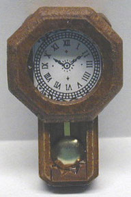 (image for) Walnut Railroad Clock w/ Pendulum