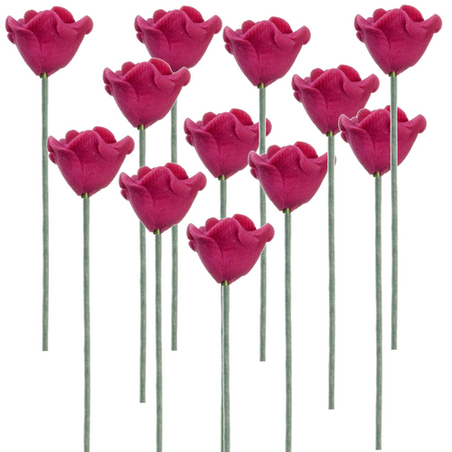 (image for) 1dz Rose Colored Rose Stems