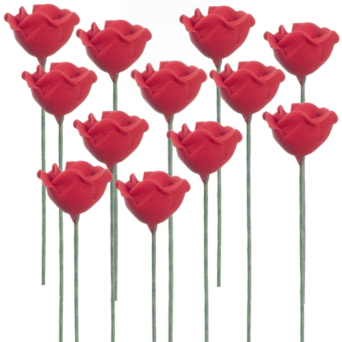 (image for) 1dz Red Rose Stems