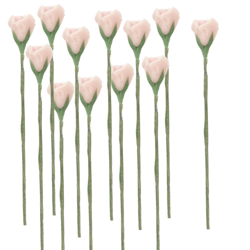 (image for) 1/2in Scale 1dz Light Pink Rose Stems