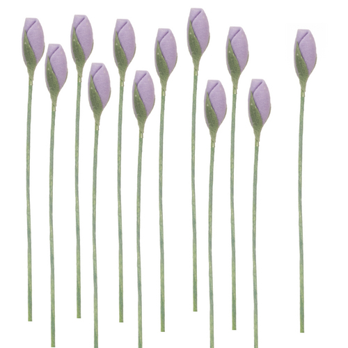 (image for) 1dz Lavender Rosebud Stems