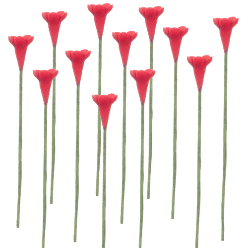 (image for) 1dz Red Wildflower Stems