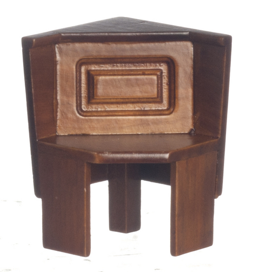 (image for) Nook / Corner Deacons Bench - Walnut