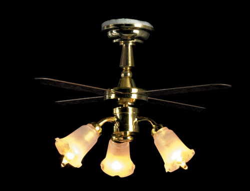 (image for) 3-Tulip Ceiling Fan 12v