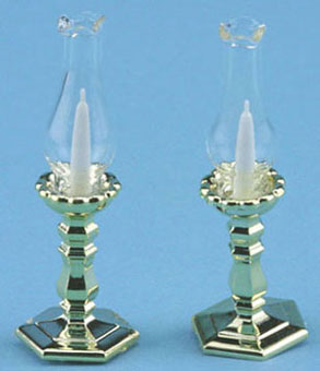 (image for) Polished Gold Candlesticks Pair