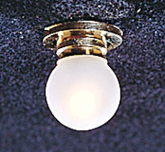 (image for) Ceiling Light w/ Removable Frosted Globe 12v