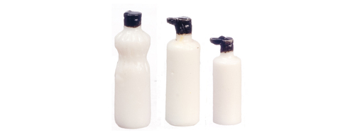 (image for) Assorted Bathroom Bottles 5pc White