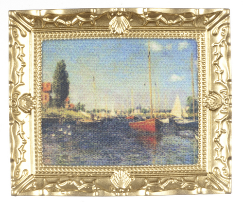 (image for) The Red Boats by Claude Monet Framed