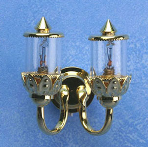 (image for) Double Ornate Wall Coach Lamp 12v