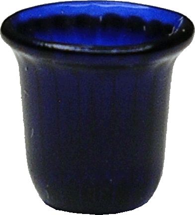 (image for) Blue Glass Votive Candle Holder