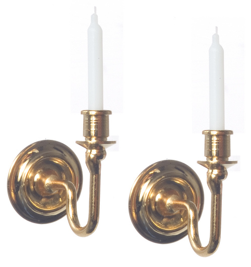 (image for) Gold Candle Sconce 2pc