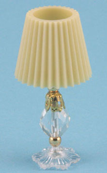 (image for) Crystal Table Lamp w/ Gold Trim Non-Electric