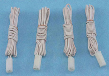 (image for) Bi-Pin Socket 3/16 in w/ 10 in Leads 4pc