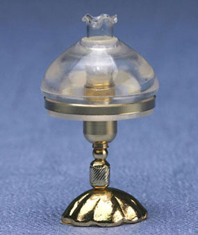 (image for) Victorian Desk Lamp w/ Clear Shade 12v