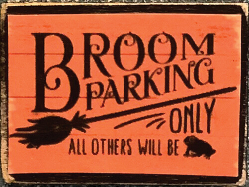 (image for) Broom Parking Sign