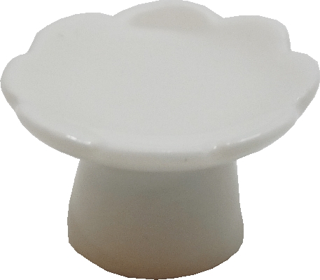 (image for) 1/2in Scale White Ceramic Pedestal Platter