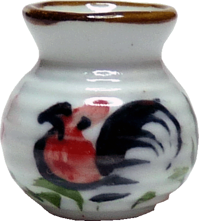 (image for) Rooster Design Vase Ceramic