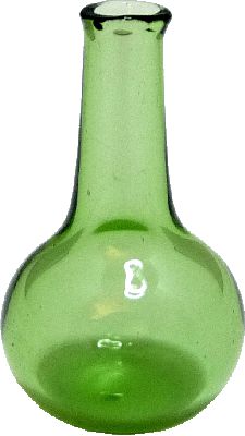 (image for) Green Glass Onion Jar Vase