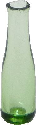 (image for) 1/2in Scale Green Wine Bottle Glass Vase