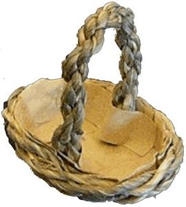 (image for) Oval Dark Color Basket w/ Handle