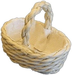 (image for) Oval Rattan Basket w/ Handle