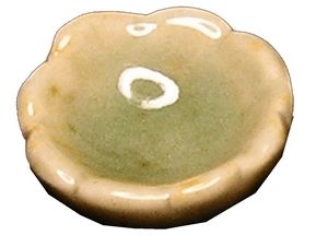 (image for) Small Green Fluted Ceramic Bowl