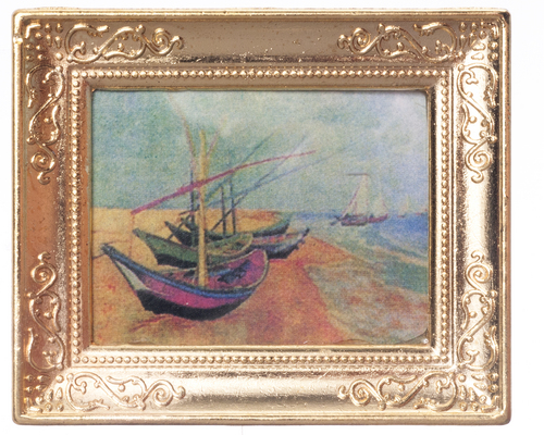 (image for) Metal Frame Picture Sailboats