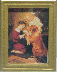 (image for) Metal Frame Painting Dogs & Kids